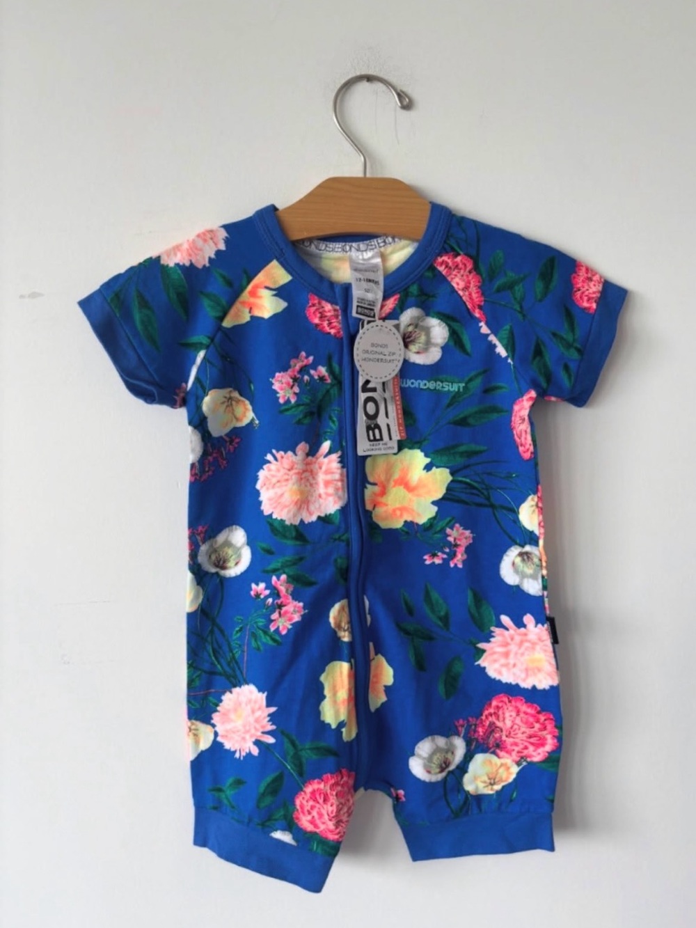 Bonds Blue Floral Kids One Piece
